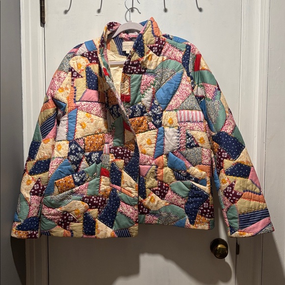Sezane Multicolor Patchwork Jacket - Picture 2 of 16